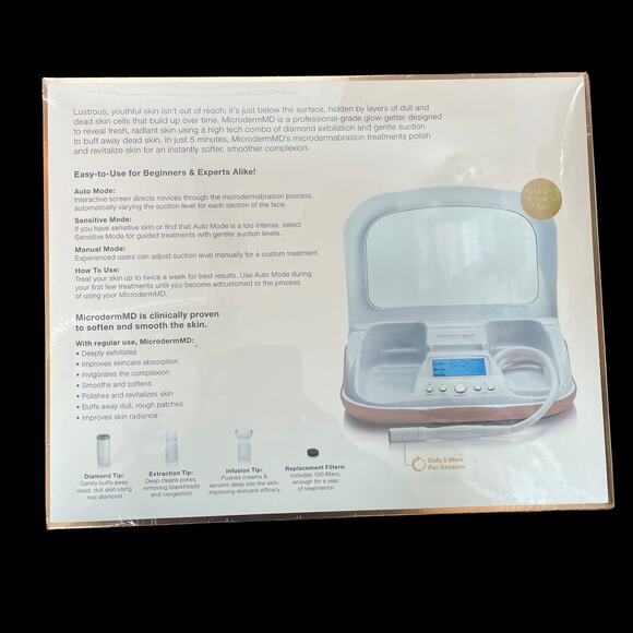 Trophy Skin Home Microdermabrasion System Microderm MD Exfoliation NEW Sealed - Picture 2 of 10